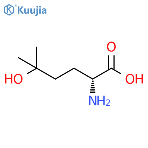 (2R)-2-amino-5-hydroxy-5-methylhexanoic acid structure