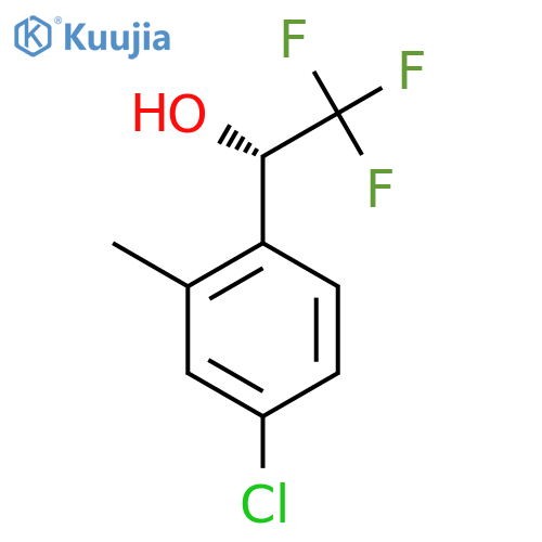(1S)-1-(4-chloro-2-methylphenyl)-2,2,2-trifluoroethan-1-ol structure