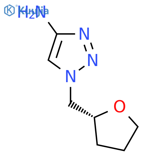 1-{(2R)-oxolan-2-ylmethyl}-1H-1,2,3-triazol-4-amine structure