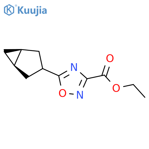 ethyl 5-(1R,3r,5S)-bicyclo3.1.0hexan-3-yl-1,2,4-oxadiazole-3-carboxylate structure