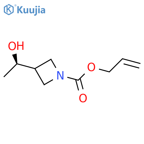 prop-2-en-1-yl 3-[(1R)-1-hydroxyethyl]azetidine-1-carboxylate structure