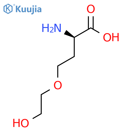 (2R)-2-amino-4-(2-hydroxyethoxy)butanoic acid structure
