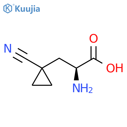 (2S)-2-amino-3-(1-cyanocyclopropyl)propanoic acid structure