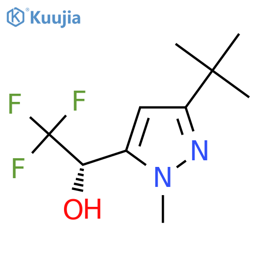 (1S)-1-(3-tert-butyl-1-methyl-1H-pyrazol-5-yl)-2,2,2-trifluoroethan-1-ol structure