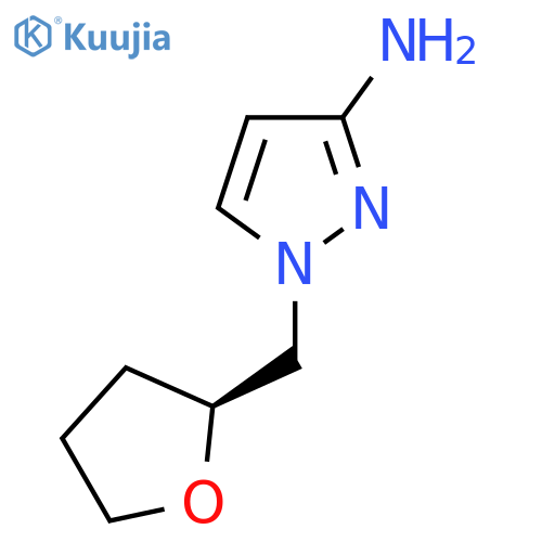 1-{(2S)-oxolan-2-ylmethyl}-1H-pyrazol-3-amine structure