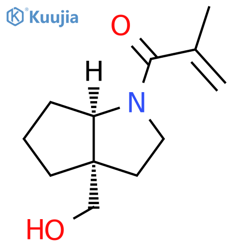 2-Propen-1-one, 1-[(3aS,6aR)-hexahydro-3a-(hydroxymethyl)cyclopenta[b]pyrrol-1(2H)-yl]-2-methyl- structure