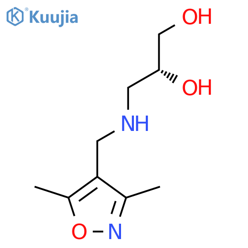 (2R)-3-{(dimethyl-1,2-oxazol-4-yl)methylamino}propane-1,2-diol structure