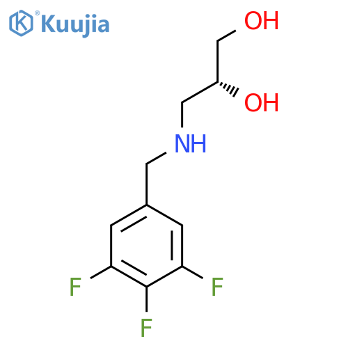 (2R)-3-{(3,4,5-trifluorophenyl)methylamino}propane-1,2-diol structure