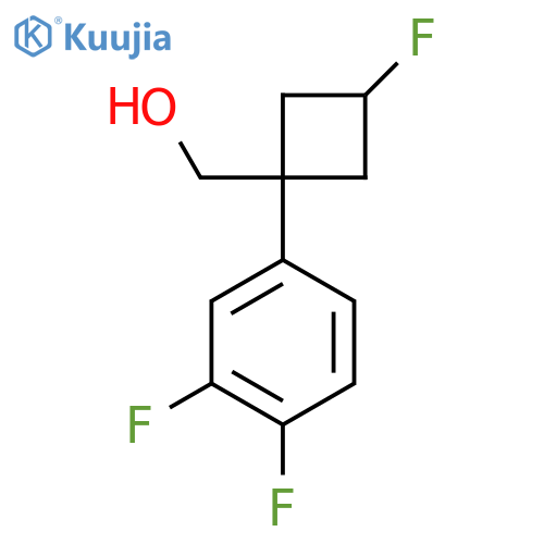 (1r,3r)-1-(3,4-difluorophenyl)-3-fluorocyclobutylmethanol structure