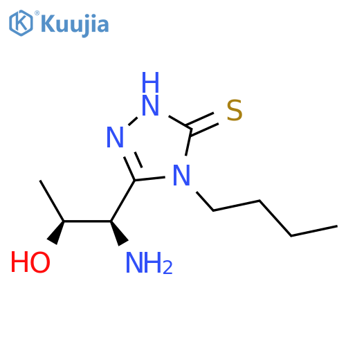 (1R,2S)-1-amino-1-(4-butyl-5-sulfanyl-4H-1,2,4-triazol-3-yl)propan-2-ol structure