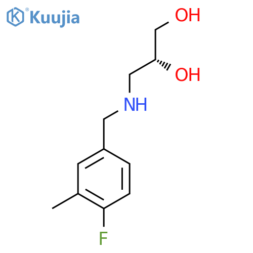 (2R)-3-{(4-fluoro-3-methylphenyl)methylamino}propane-1,2-diol structure