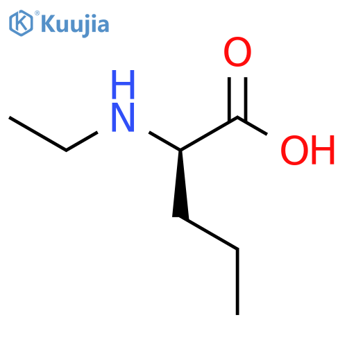 (2R)-2-(ethylamino)pentanoic acid structure