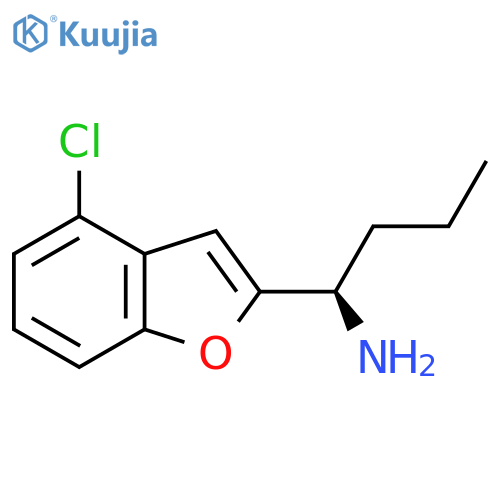 (1R)-1-(4-chloro-1-benzofuran-2-yl)butan-1-amine structure