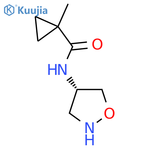 1-methyl-N-[(4S)-1,2-oxazolidin-4-yl]cyclopropane-1-carboxamide structure