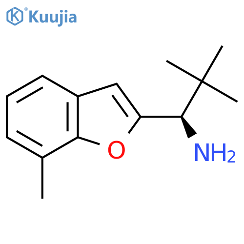 (1R)-2,2-dimethyl-1-(7-methyl-1-benzofuran-2-yl)propan-1-amine structure