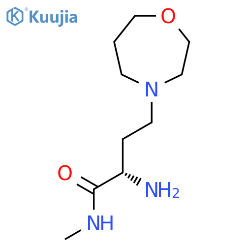 (2S)-2-amino-N-methyl-4-(1,4-oxazepan-4-yl)butanamide structure