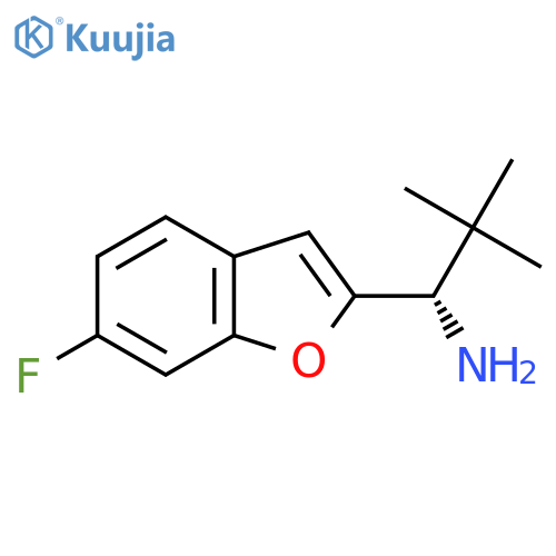 (1S)-1-(6-fluoro-1-benzofuran-2-yl)-2,2-dimethylpropan-1-amine structure
