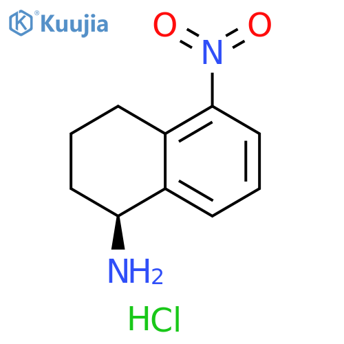 1-Naphthalenamine, 1,2,3,4-tetrahydro-5-nitro-, hydrochloride (1:1), (1S)- structure