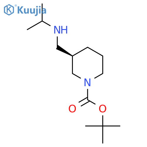 tert-butyl (3R)-3-[(propan-2-ylamino)methyl]piperidine-1-carboxylate structure