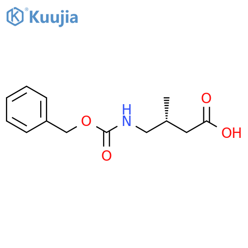 Butanoic acid, 3-methyl-4-[[(phenylmethoxy)carbonyl]amino]-, (3R)- structure