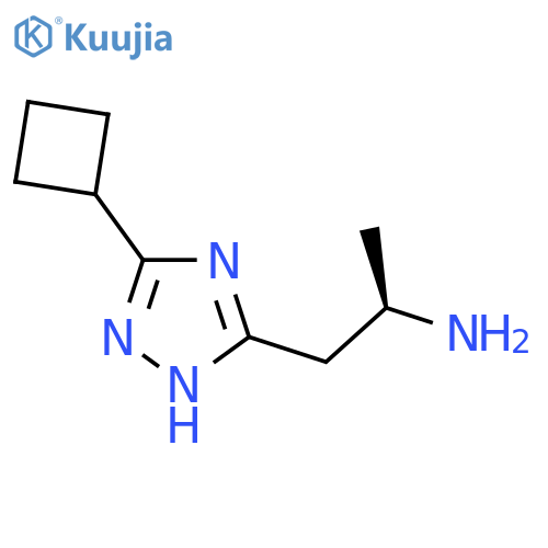 1H-1,2,4-Triazole-3-ethanamine, 5-cyclobutyl-α-methyl-, (αR)- structure