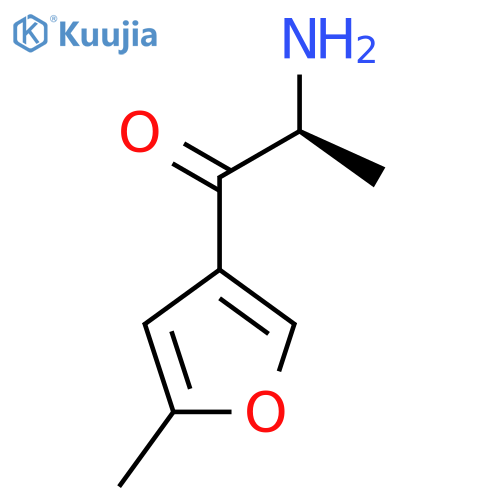 (2S)-2-amino-1-(5-methylfuran-3-yl)propan-1-one structure