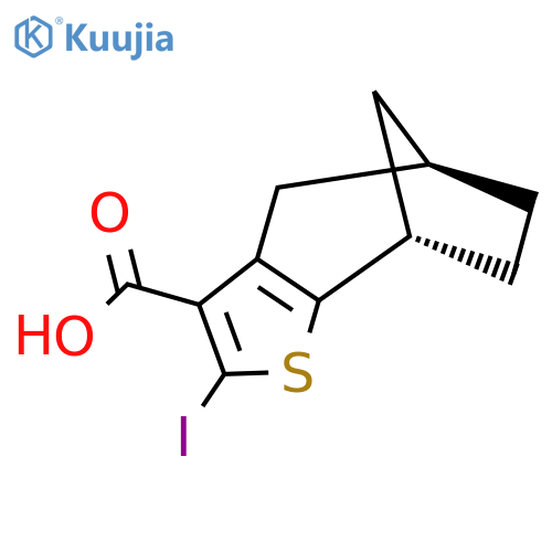 (1S,8R)-4-iodo-3-thiatricyclo6.2.1.0,2,6undeca-2(6),4-diene-5-carboxylic acid structure