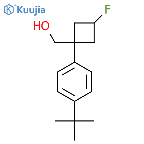 (1r,3r)-1-(4-tert-butylphenyl)-3-fluorocyclobutylmethanol structure