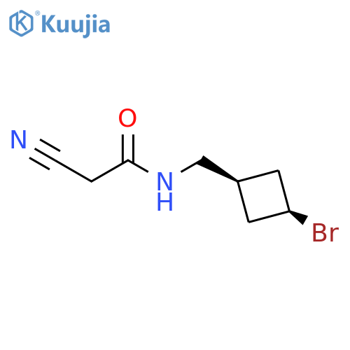 Acetamide, N-[(cis-3-bromocyclobutyl)methyl]-2-cyano- structure
