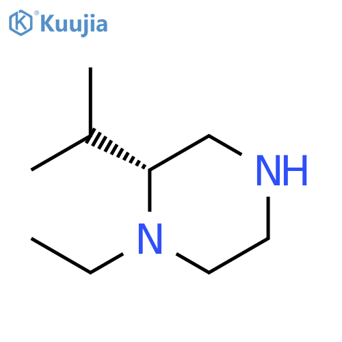 Piperazine, 1-ethyl-2-(1-methylethyl)-, (2R)- structure