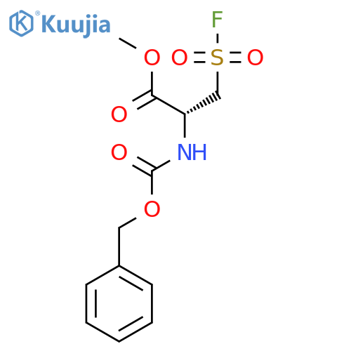 methyl (2R)-3-fluorosulfonyl-2-(phenylmethoxycarbonylamino)propanoate structure