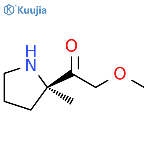 Ethanone, 2-methoxy-1-[(2R)-2-methyl-2-pyrrolidinyl]- structure
