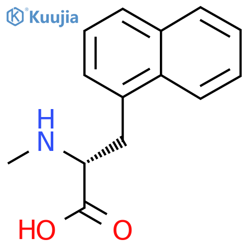(2R)-2-(methylamino)-3-(naphthalen-1-yl)propanoic acid structure