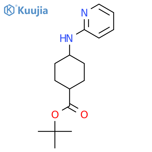 tert-butyl (1s,4s)-4-(pyridin-2-yl)aminocyclohexane-1-carboxylate structure