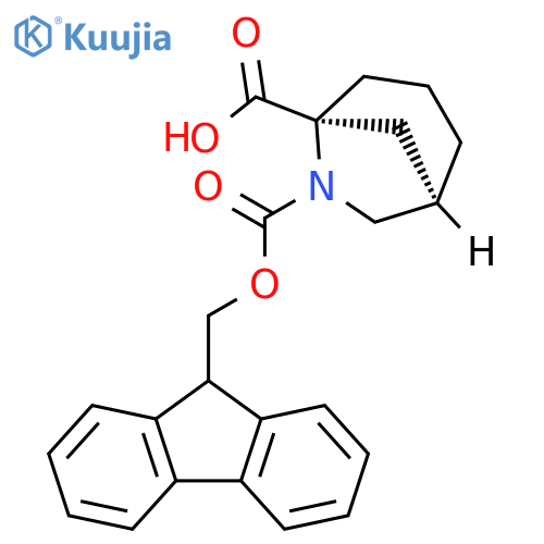 6-Azabicyclo[3.2.1]octane-5,6-dicarboxylic acid, 6-(9H-fluoren-9-ylmethyl) ester, (1R,5S)- structure