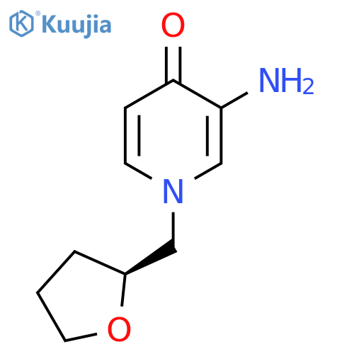 3-amino-1-{(2S)-oxolan-2-ylmethyl}-1,4-dihydropyridin-4-one structure
