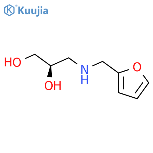 (2R)-3-{(furan-2-yl)methylamino}propane-1,2-diol structure