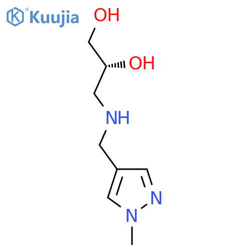 (2R)-3-{(1-methyl-1H-pyrazol-4-yl)methylamino}propane-1,2-diol structure