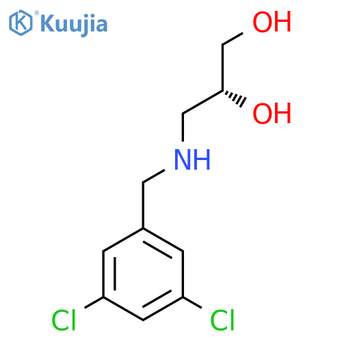 (2R)-3-{(3,5-dichlorophenyl)methylamino}propane-1,2-diol structure