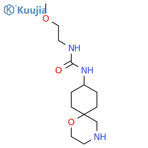 3-(2-methoxyethyl)-1-(6r,9r)-1-oxa-4-azaspiro5.5undecan-9-ylurea structure
