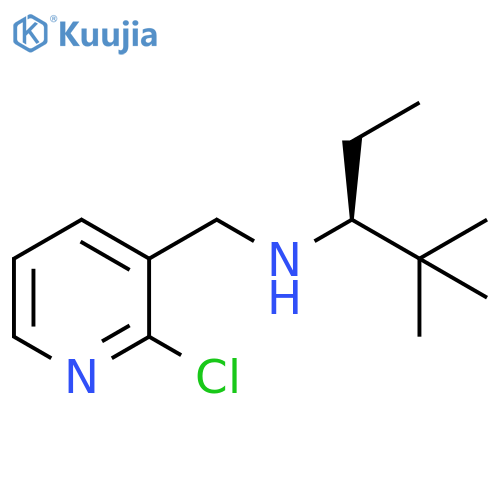3-Pyridinemethanamine, 2-chloro-N-[(1S)-1-ethyl-2,2-dimethylpropyl]- structure