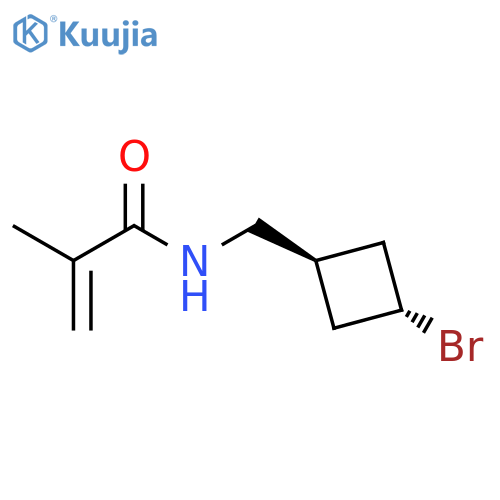 2-Propenamide, N-[(trans-3-bromocyclobutyl)methyl]-2-methyl- structure