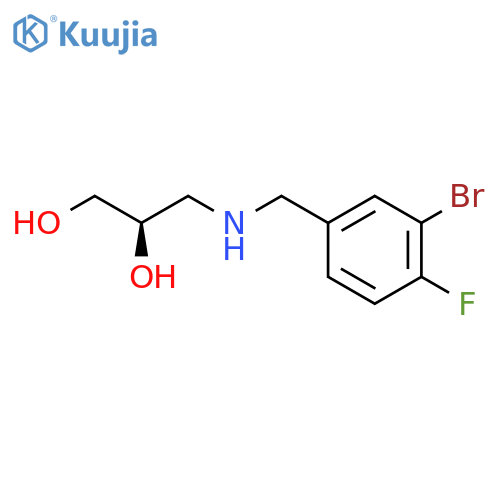 (2R)-3-{(3-bromo-4-fluorophenyl)methylamino}propane-1,2-diol structure