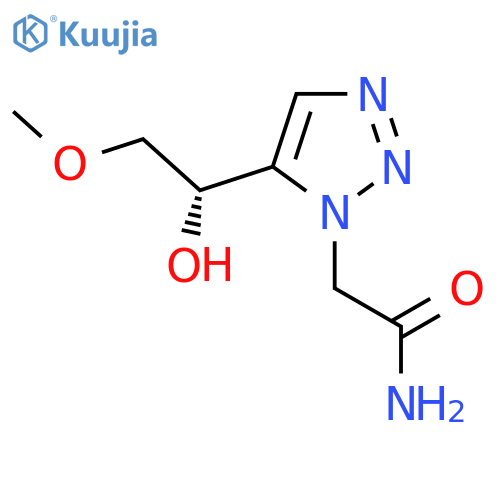 2-{5-[(1S)-1-hydroxy-2-methoxyethyl]-1H-1,2,3-triazol-1-yl}acetamide structure