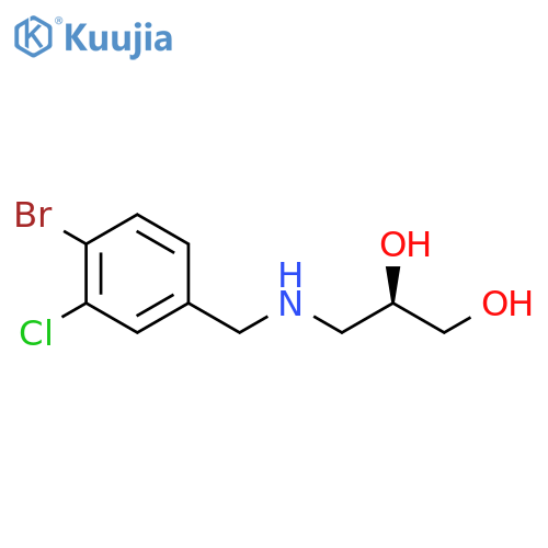 (2R)-3-{(4-bromo-3-chlorophenyl)methylamino}propane-1,2-diol structure