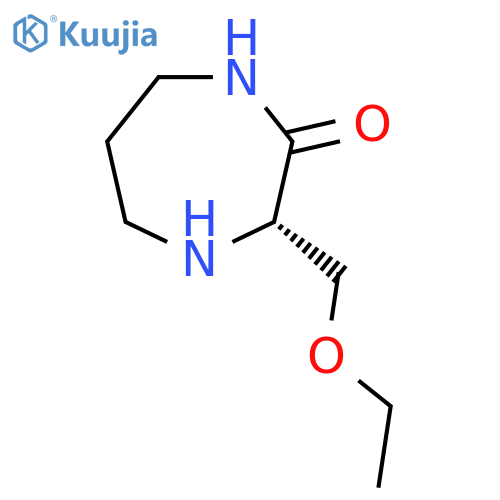 (3S)-3-(ethoxymethyl)-1,4-diazepan-2-one structure