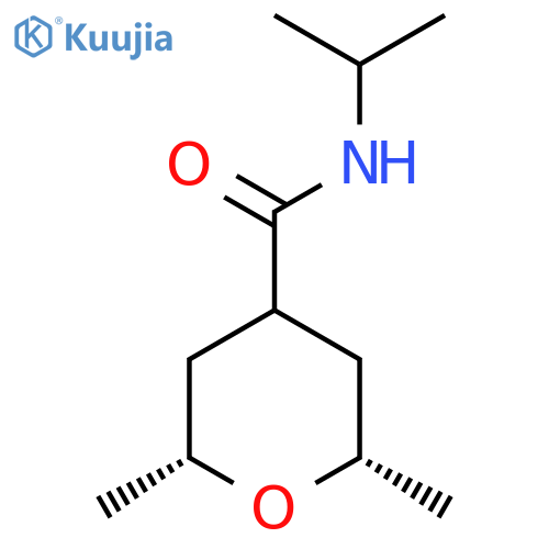 (2R,4r,6S)-2,6-dimethyl-N-(propan-2-yl)oxane-4-carboxamide structure
