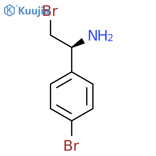 Benzenemethanamine, 4-bromo-α-(bromomethyl)-, (αS)- structure