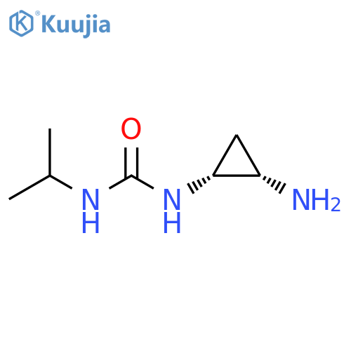 Urea, N-[(1R,2S)-2-aminocyclopropyl]-N'-(1-methylethyl)- structure