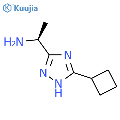 1H-1,2,4-Triazole-5-methanamine, 3-cyclobutyl-α-methyl-, (αS)- structure